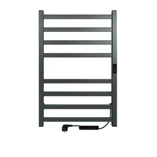 Полотенцесушитель электрический Indigo Oktava Slim 3 LСLOKS3E80-50GNSRt 80x50 см оружейная сталь